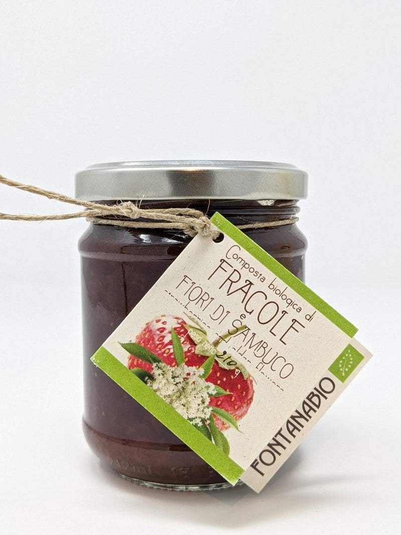 Composta Biologica Fragole e Fiori di Sambuco - Il Portico Dei Sapori Trentini